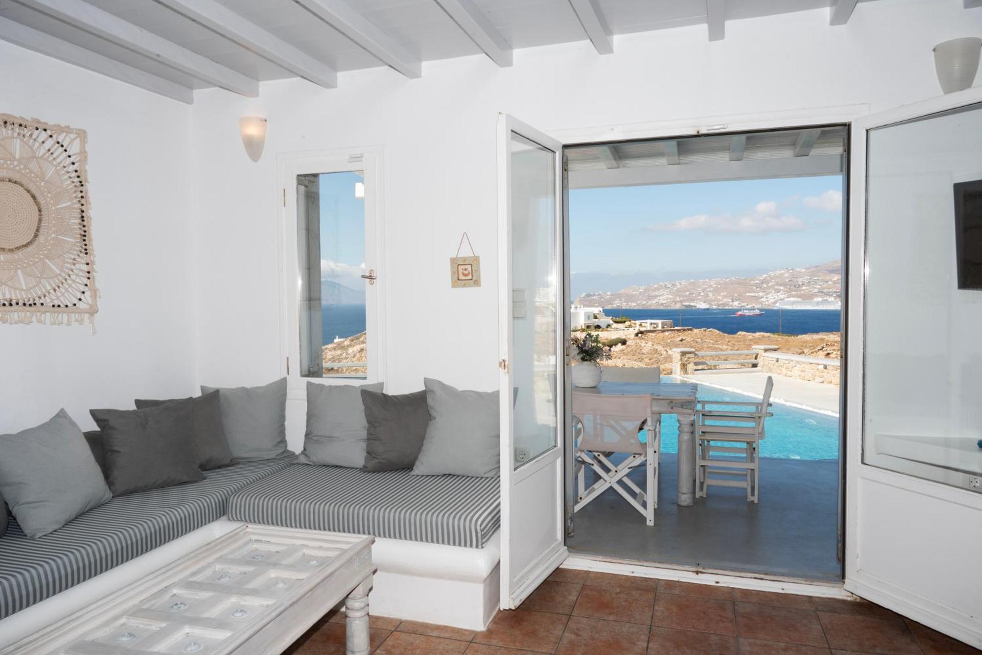 Villa Anema Mykonos - Blue Views Mykonos Villas Mykonos Town エクステリア 写真